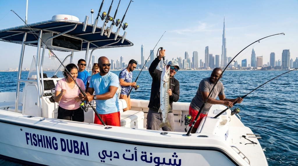 Adults Fishing in Dubai